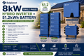 Solplanet 8kW Single Phase Hybrid Inverter + 51.2kWh Battery Package (Copy)