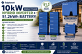 Solplanet 10kW Single Phase Hybrid Inverter + 51.2kWh Battery Package (Copy)